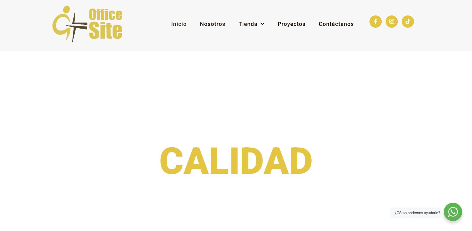 Captura de pantalla del sitio web Office Site